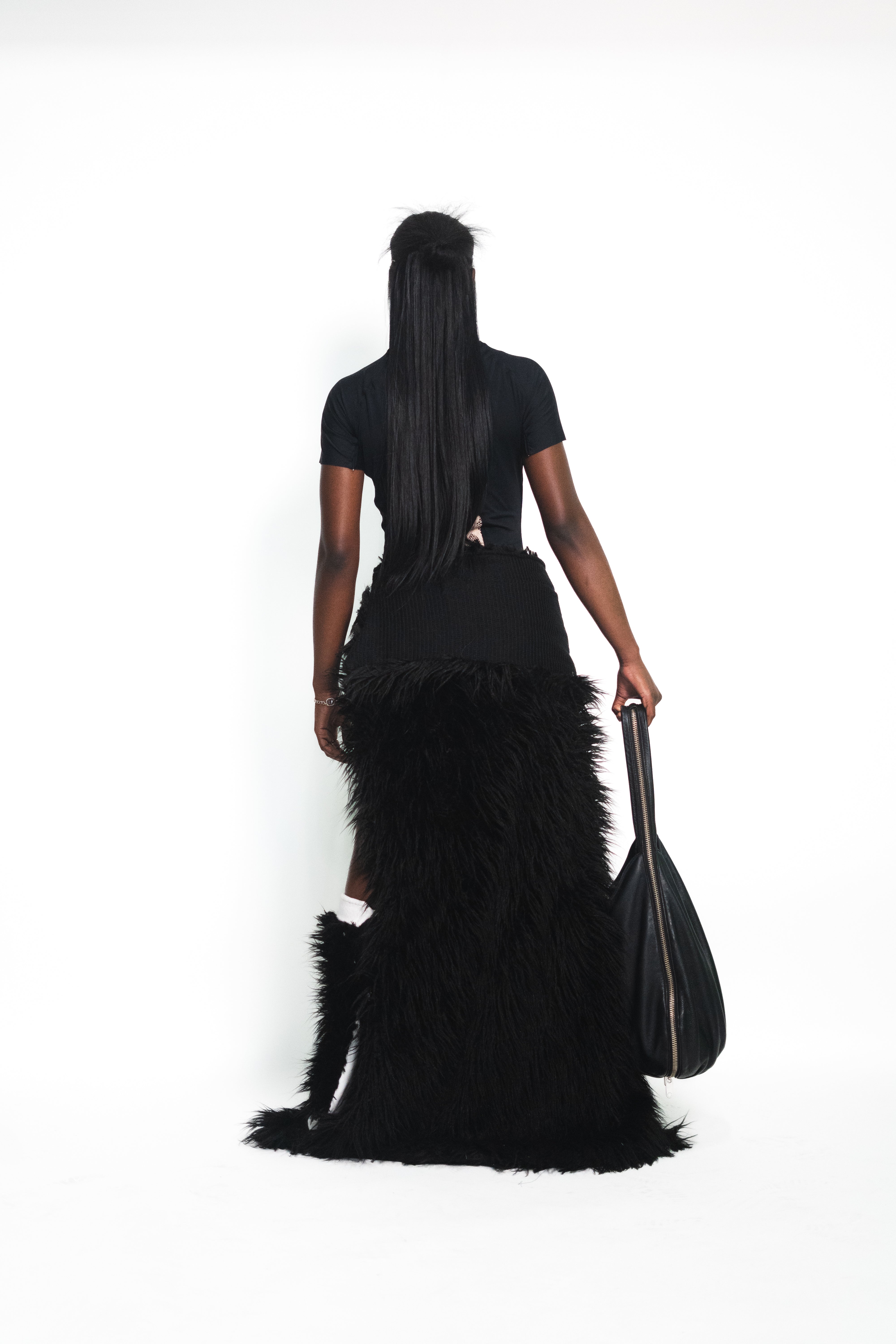 Bi-Modular Fur Skirt